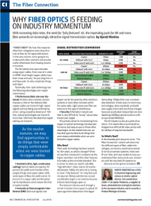 Video over fiber industry momentum